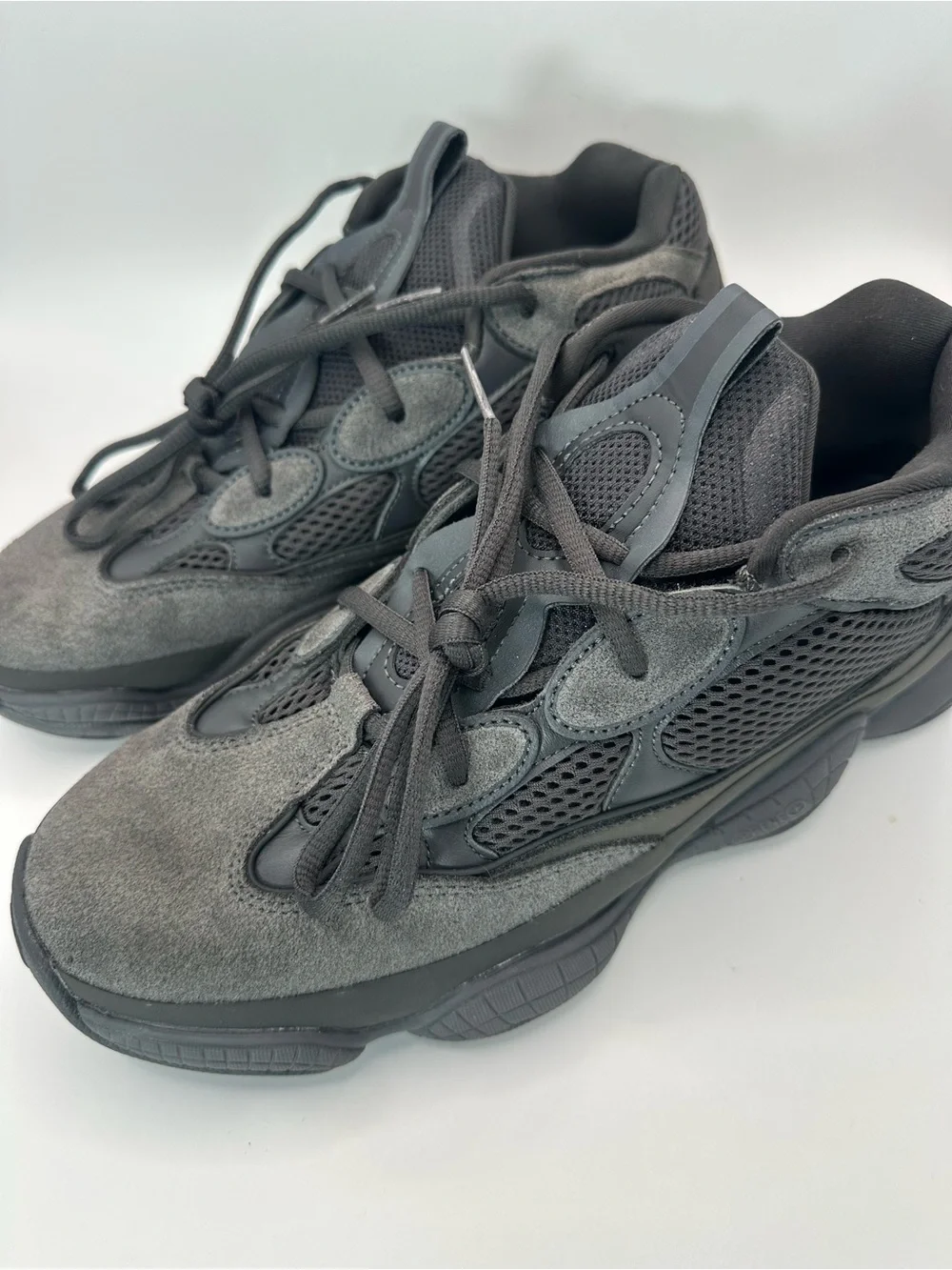 adidas Yeezy 500 Utility Black Men's Suede Mesh Athletic Sneakers size 11